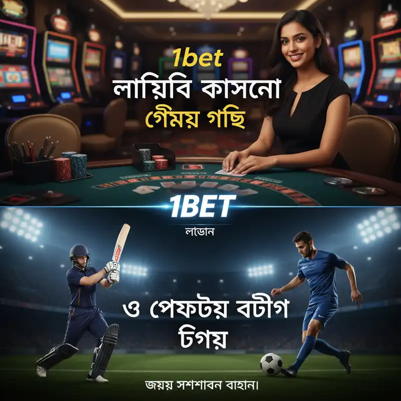 1bet লাইভ ক্যাসিনো ও স্পোর্টস বেটিং ইন্টারফেস